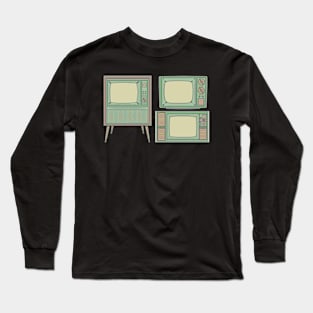 Green Classic Television Long Sleeve T-Shirt